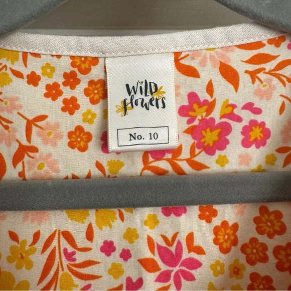 Girl’s Wild Flowers Laverne yellow dress size 10 - Picture 3 of 8